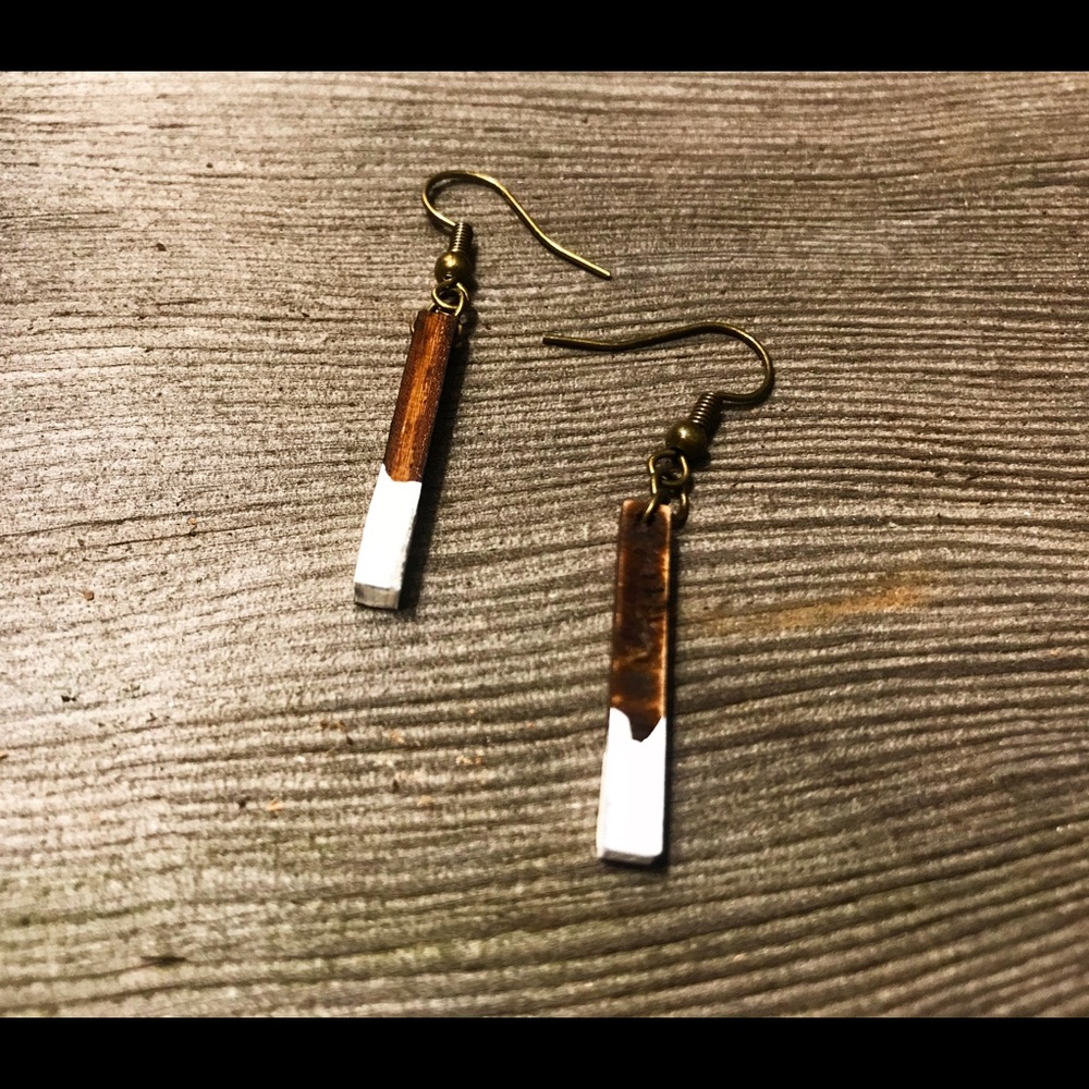 Wood earrings